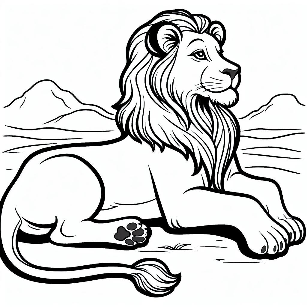 Dibujos para colorear e imprimir Lion