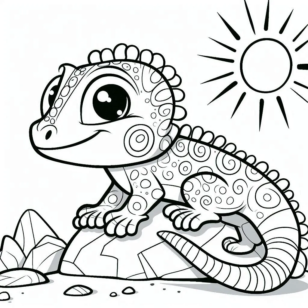 Dibujos para colorear e imprimir Lizard