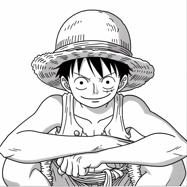 Dibujos para colorear e imprimir Luffy