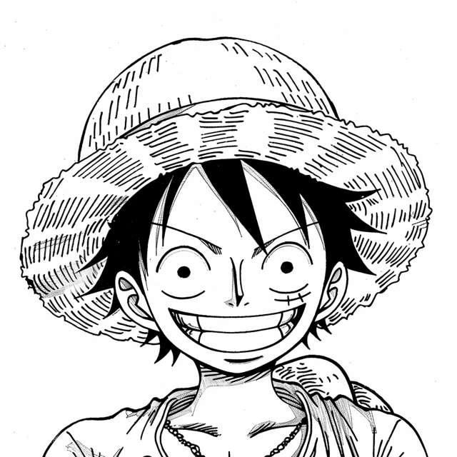 Dibujos para colorear e imprimir Luffy