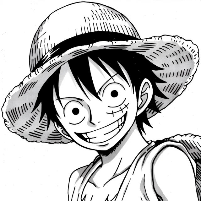 Dibujos para colorear e imprimir Luffy