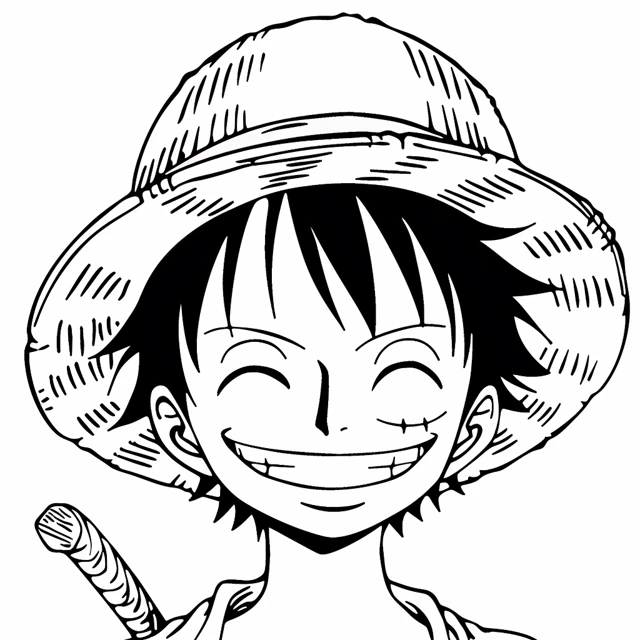 Dibujos para colorear e imprimir Luffy