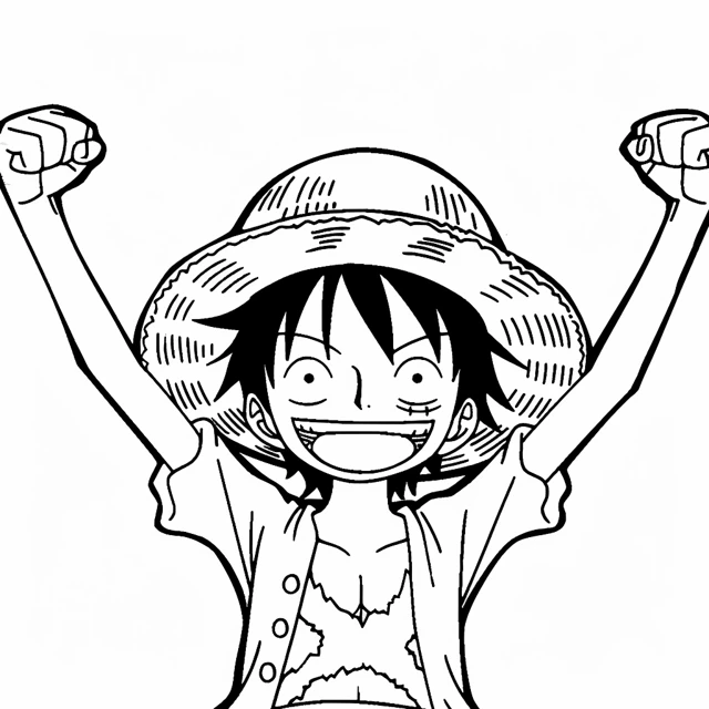 Dibujos para colorear e imprimir Luffy