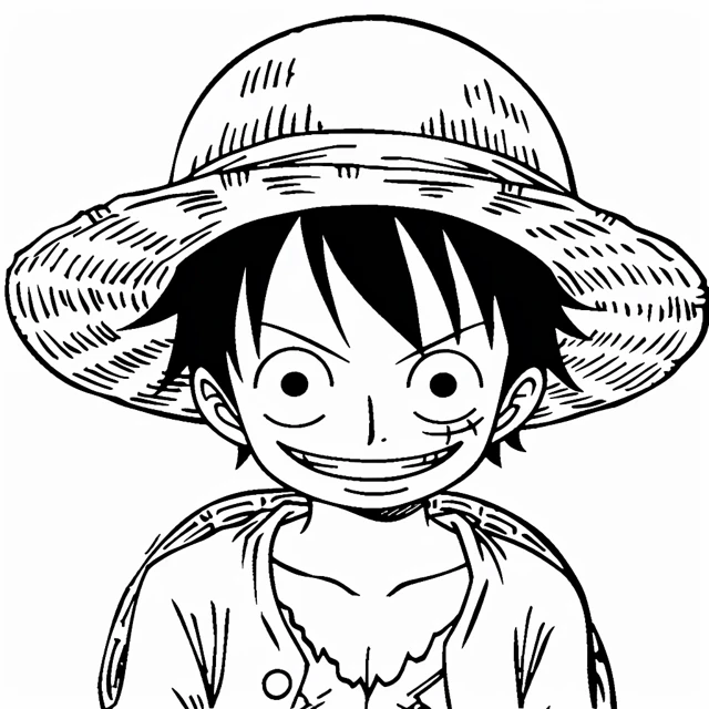 Dibujos para colorear e imprimir Luffy