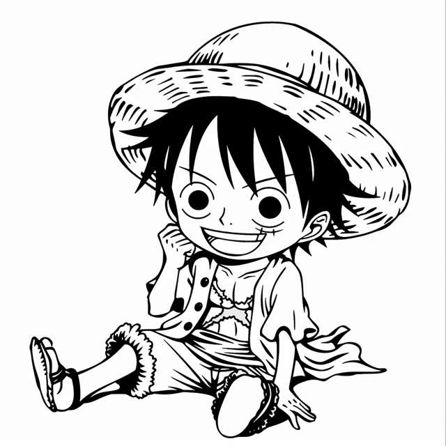 Dibujos para colorear e imprimir Luffy