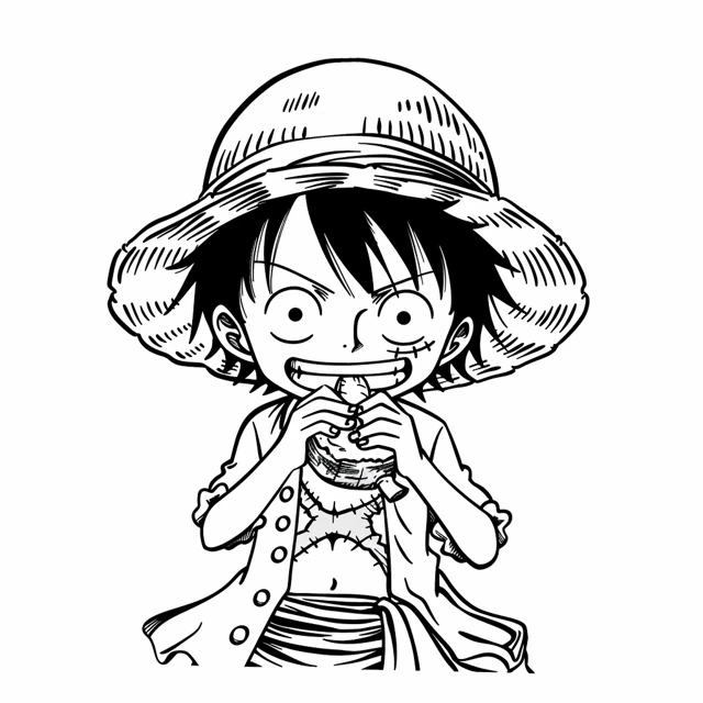 Dibujos para colorear e imprimir Luffy