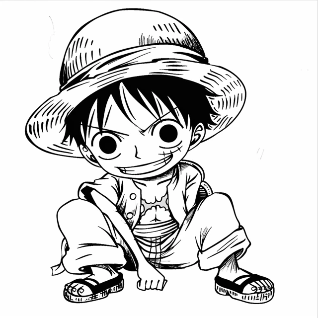 Dibujos para colorear e imprimir Luffy