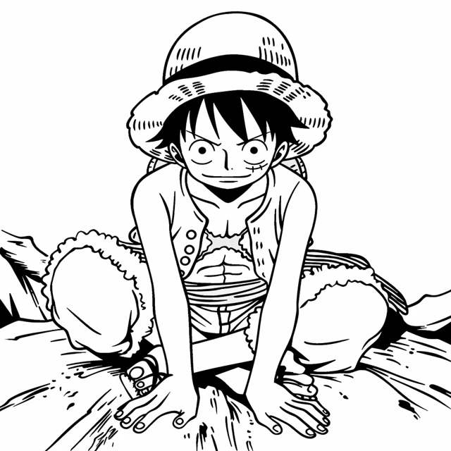 Dibujos para colorear e imprimir Luffy