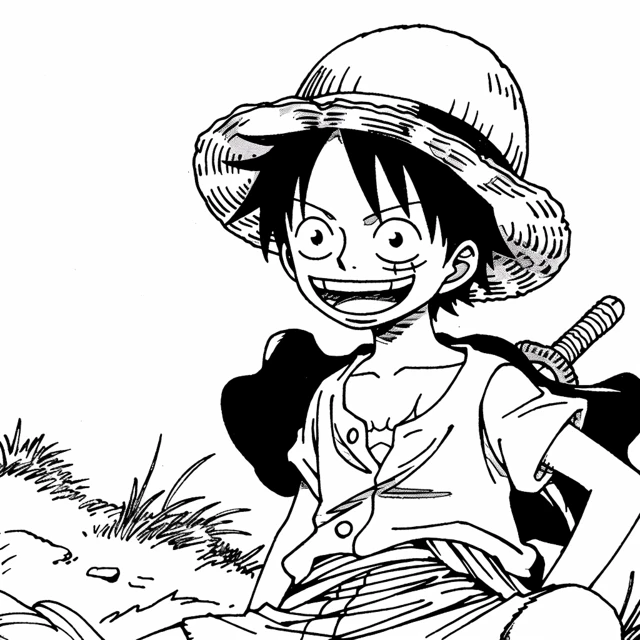 Dibujos para colorear e imprimir Luffy