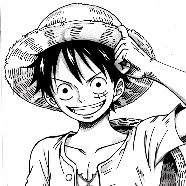 Dibujos para colorear e imprimir Luffy