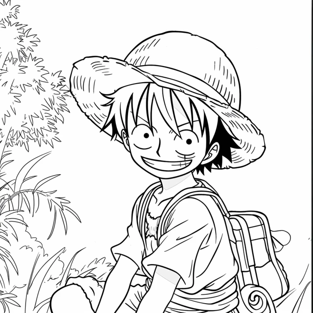 Dibujos para colorear e imprimir Luffy