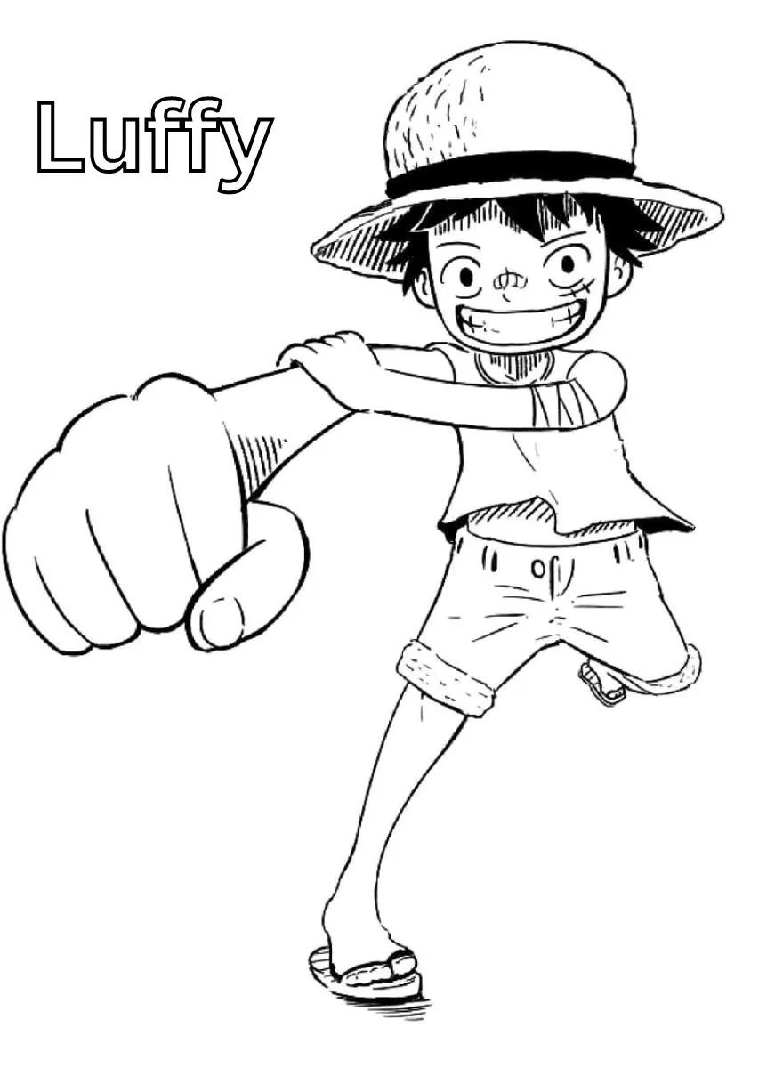 Dibujos para colorear e imprimir Luffy