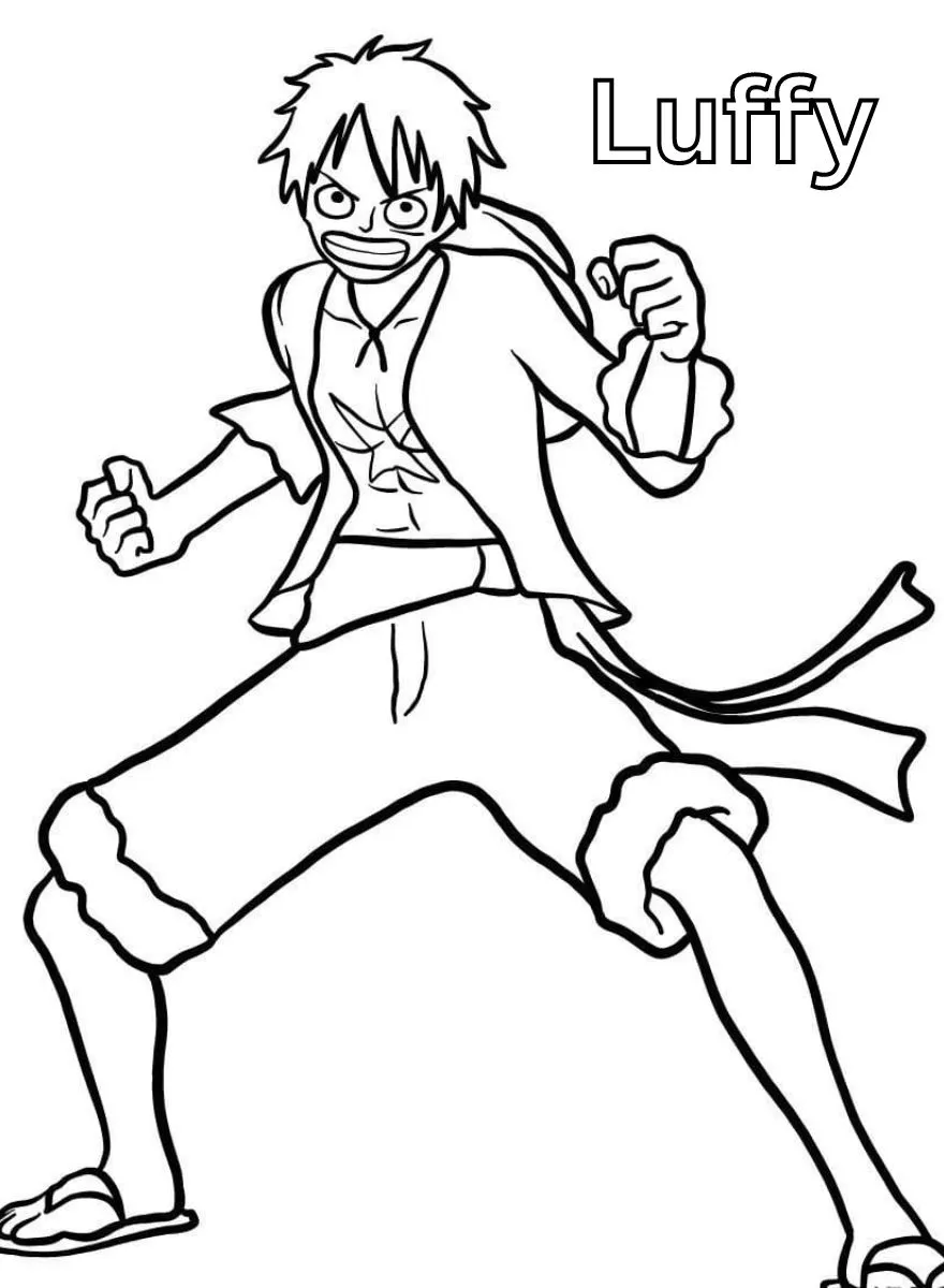 Dibujos para colorear e imprimir Luffy