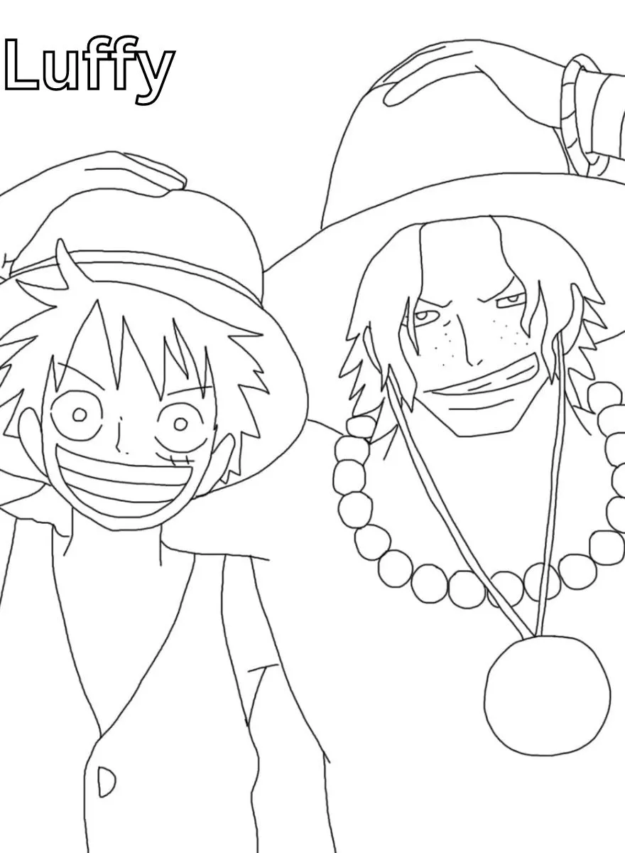 Dibujos para colorear e imprimir Luffy