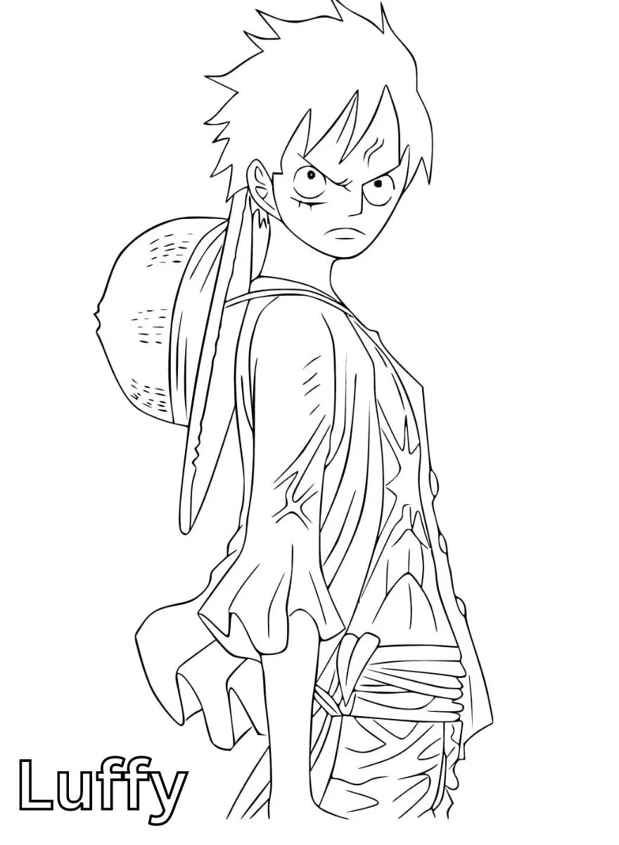 Dibujos para colorear e imprimir Luffy