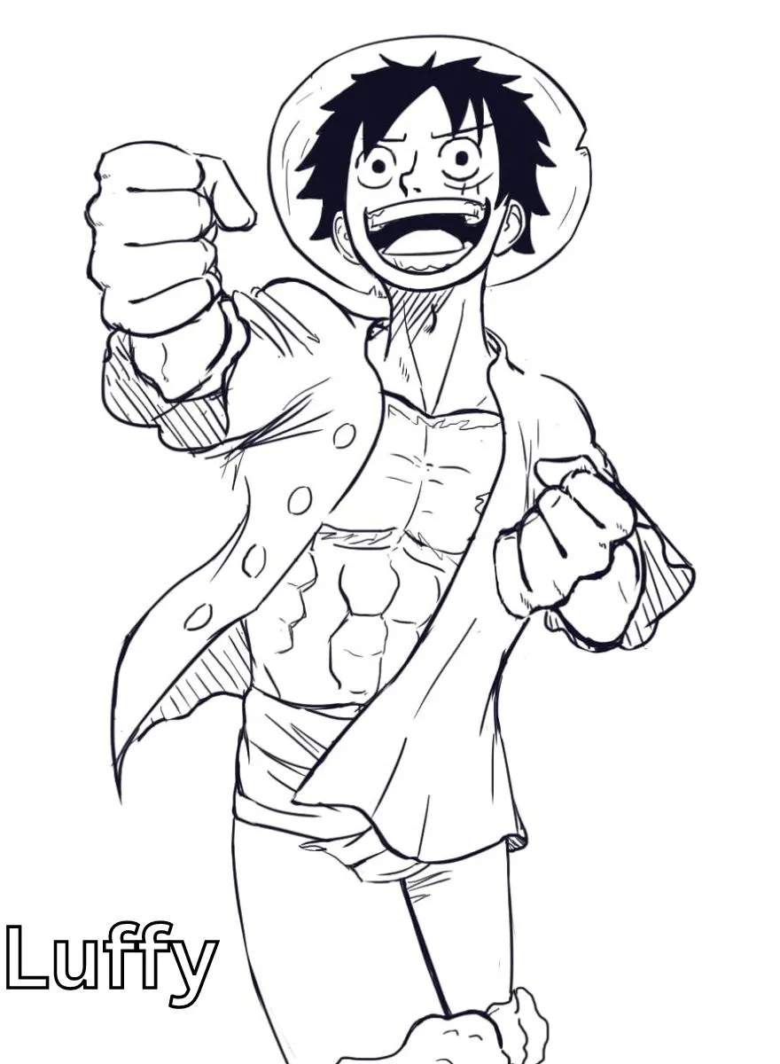 Dibujos para colorear e imprimir Luffy