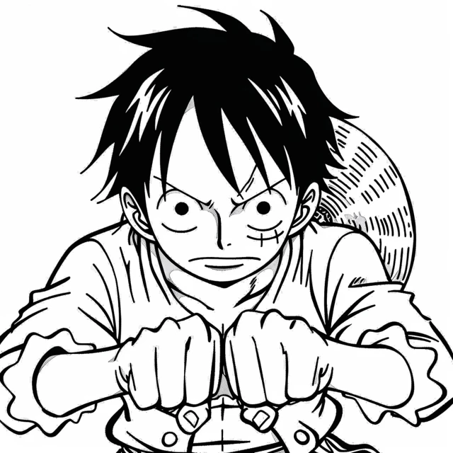 Dibujos para colorear e imprimir Luffy