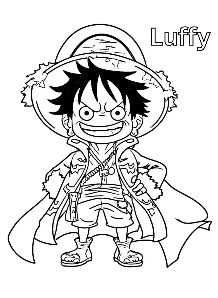 Dibujos para colorear e imprimir Luffy