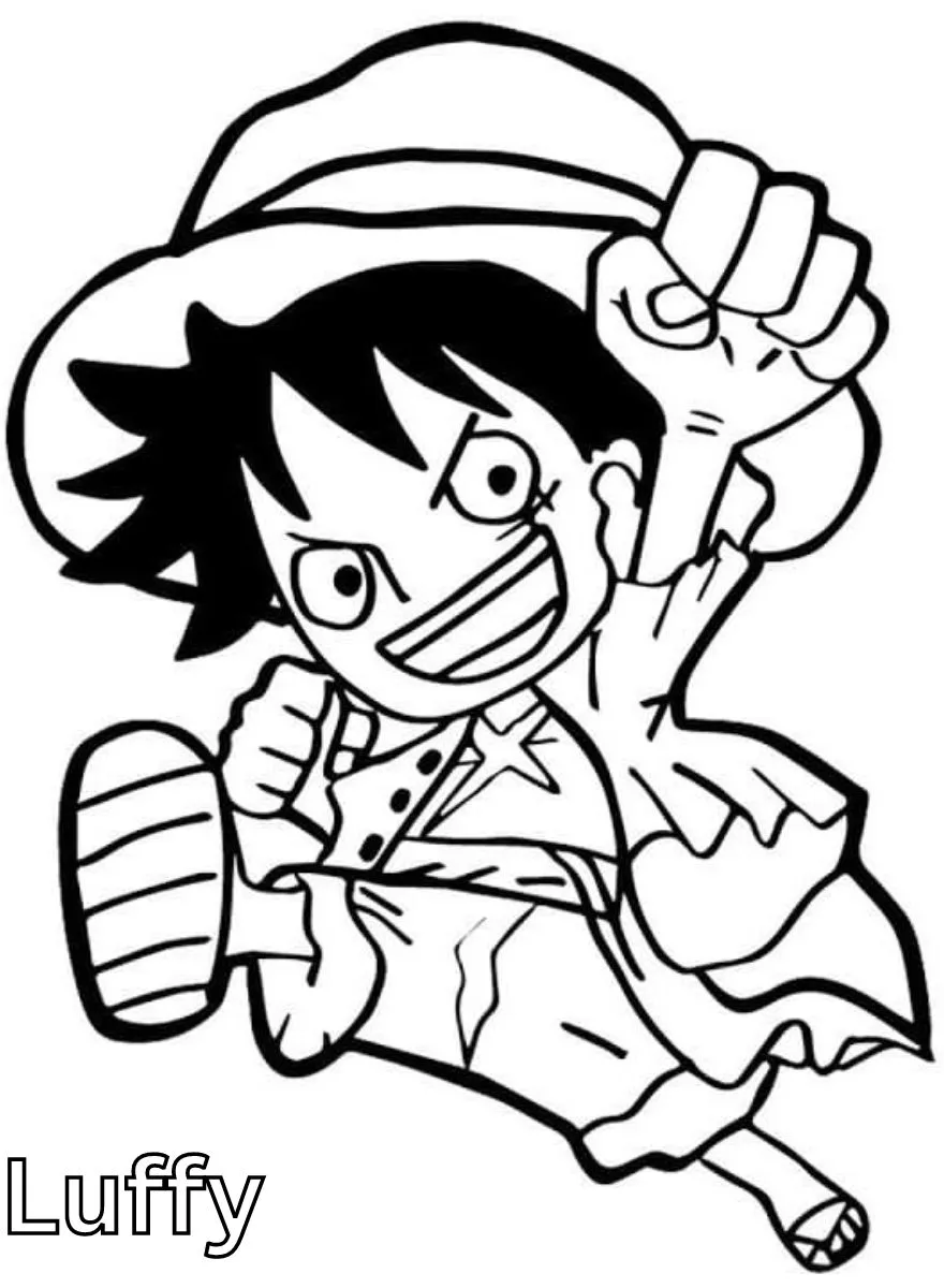 Dibujos para colorear e imprimir Luffy