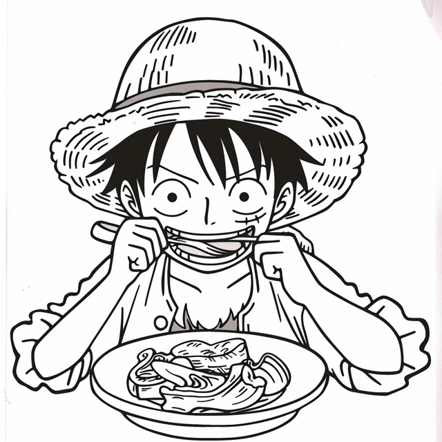 Dibujos para colorear e imprimir Luffy