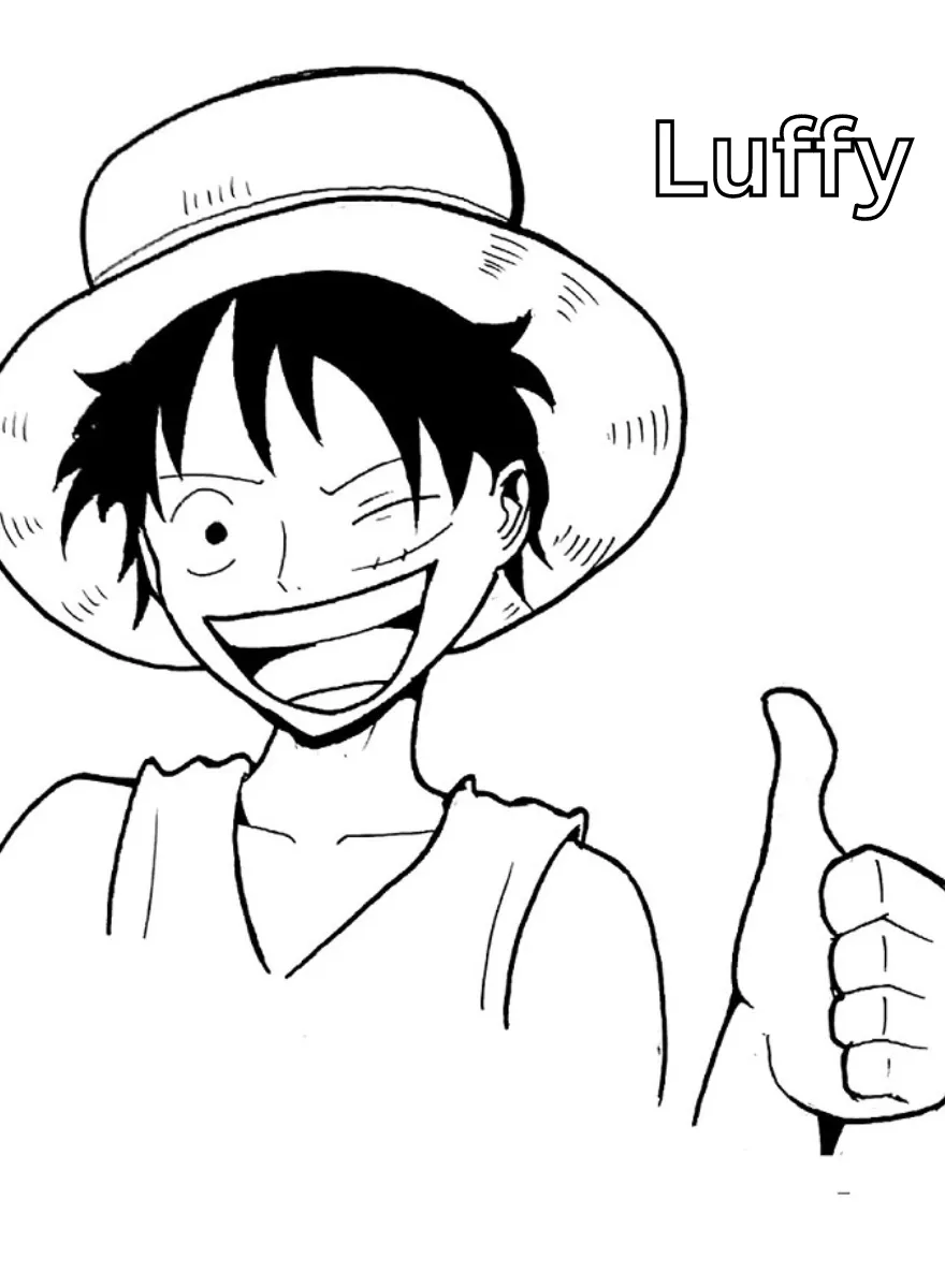 Dibujos para colorear e imprimir Luffy