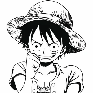 Luffy coloring pages 41