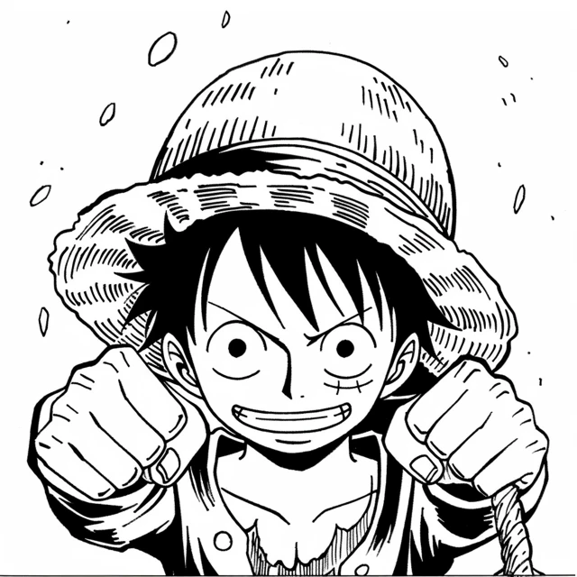 Dibujos para colorear e imprimir Luffy