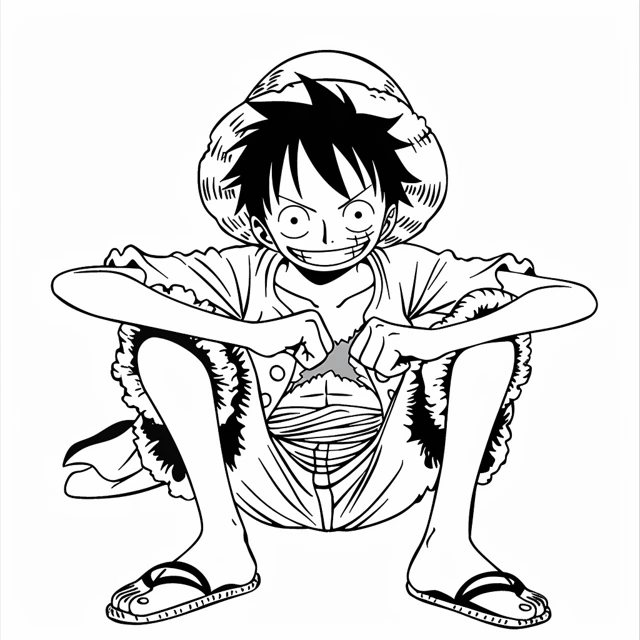 Dibujos para colorear e imprimir Luffy