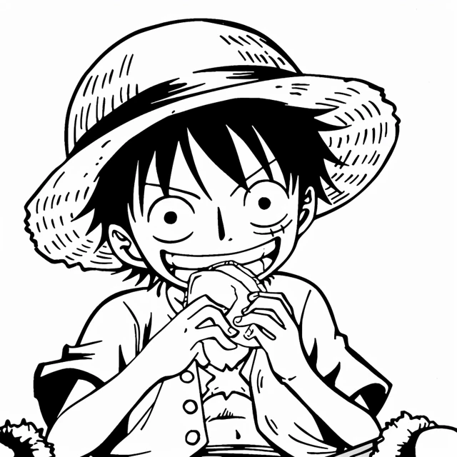 Dibujos para colorear e imprimir Luffy