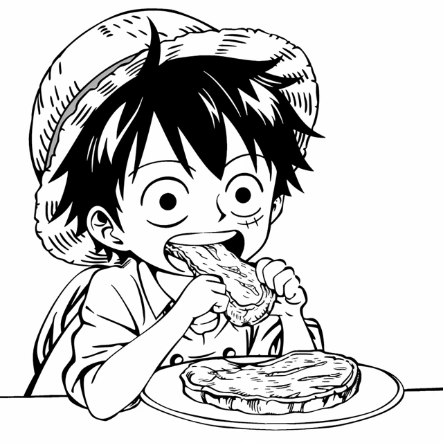 Dibujos para colorear e imprimir Luffy