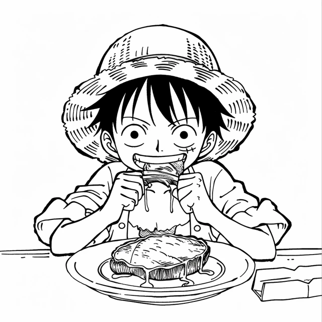 Dibujos para colorear e imprimir Luffy