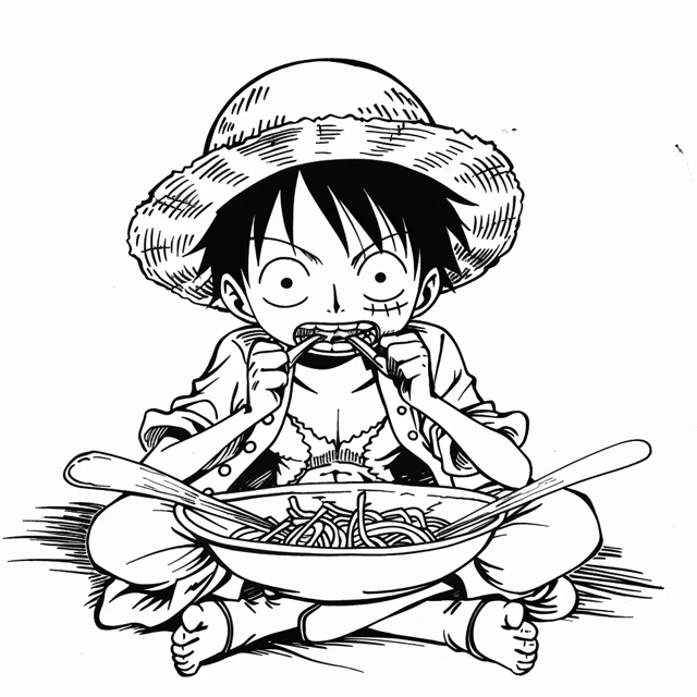 Dibujos para colorear e imprimir Luffy