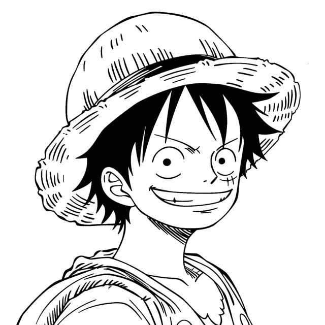 Dibujos para colorear e imprimir Luffy