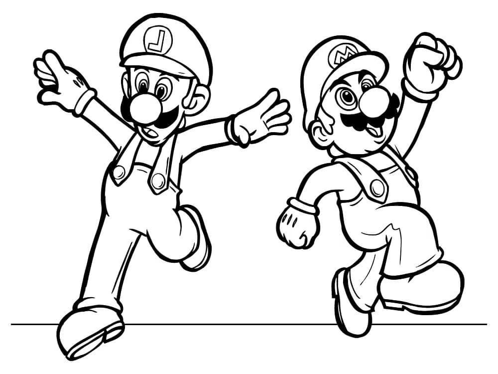 Dibujos para colorear e imprimir Luigi