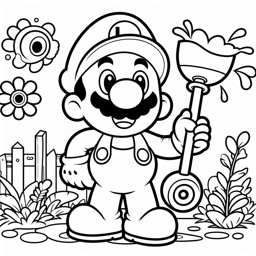 Dibujos para colorear e imprimir Luigi