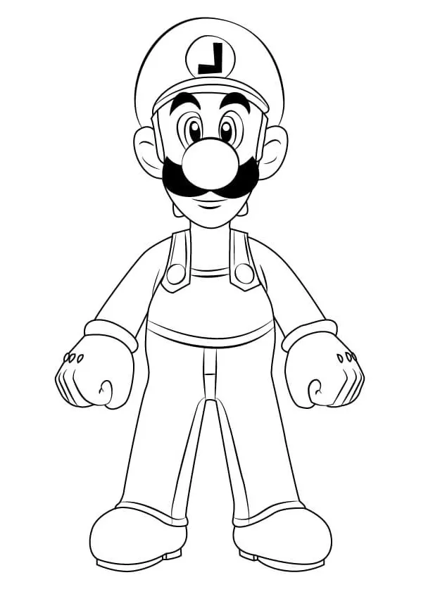 Dibujos para colorear e imprimir Luigi