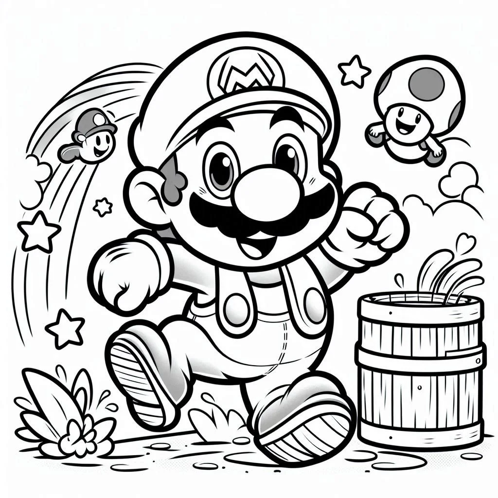 Dibujos para colorear e imprimir Luigi