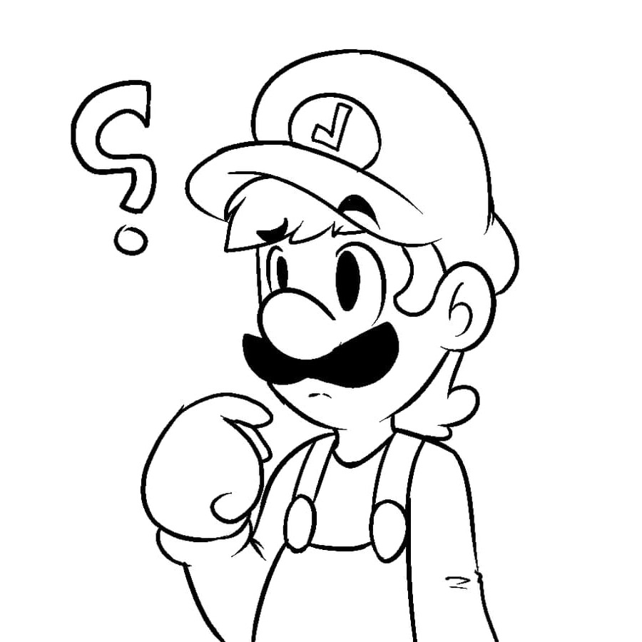 Dibujos para colorear e imprimir Luigi