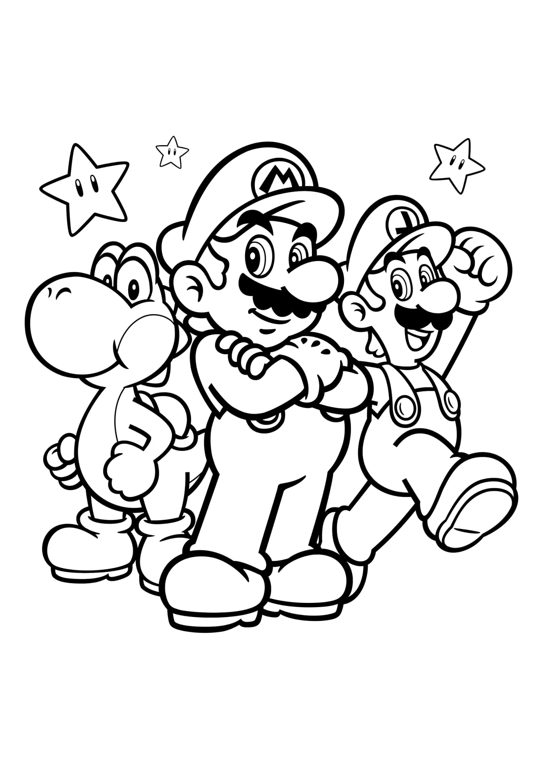 Dibujos para colorear e imprimir Luigi