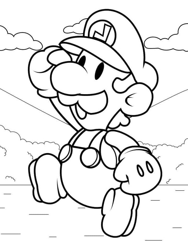 Dibujos para colorear e imprimir Luigi