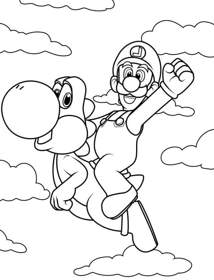 Dibujos para colorear e imprimir Luigi