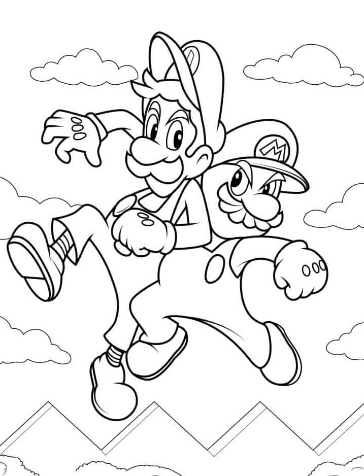 Dibujos para colorear e imprimir Luigi