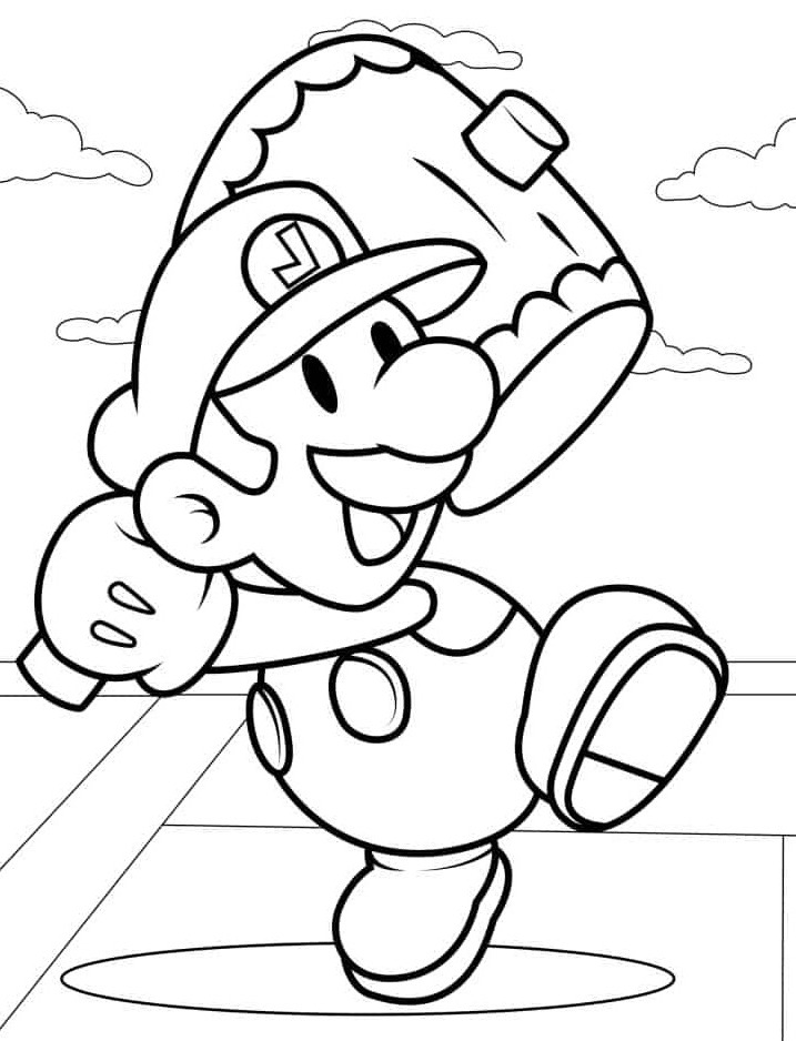 Dibujos para colorear e imprimir Luigi