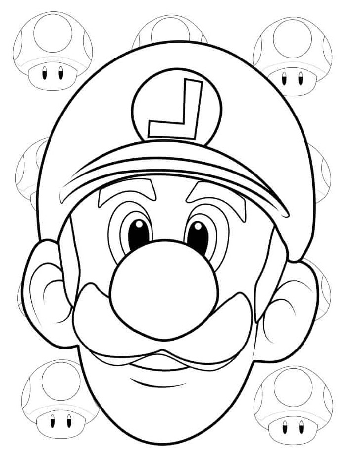 Dibujos para colorear e imprimir Luigi