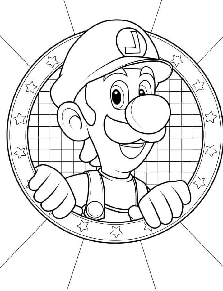 Dibujos para colorear e imprimir Luigi