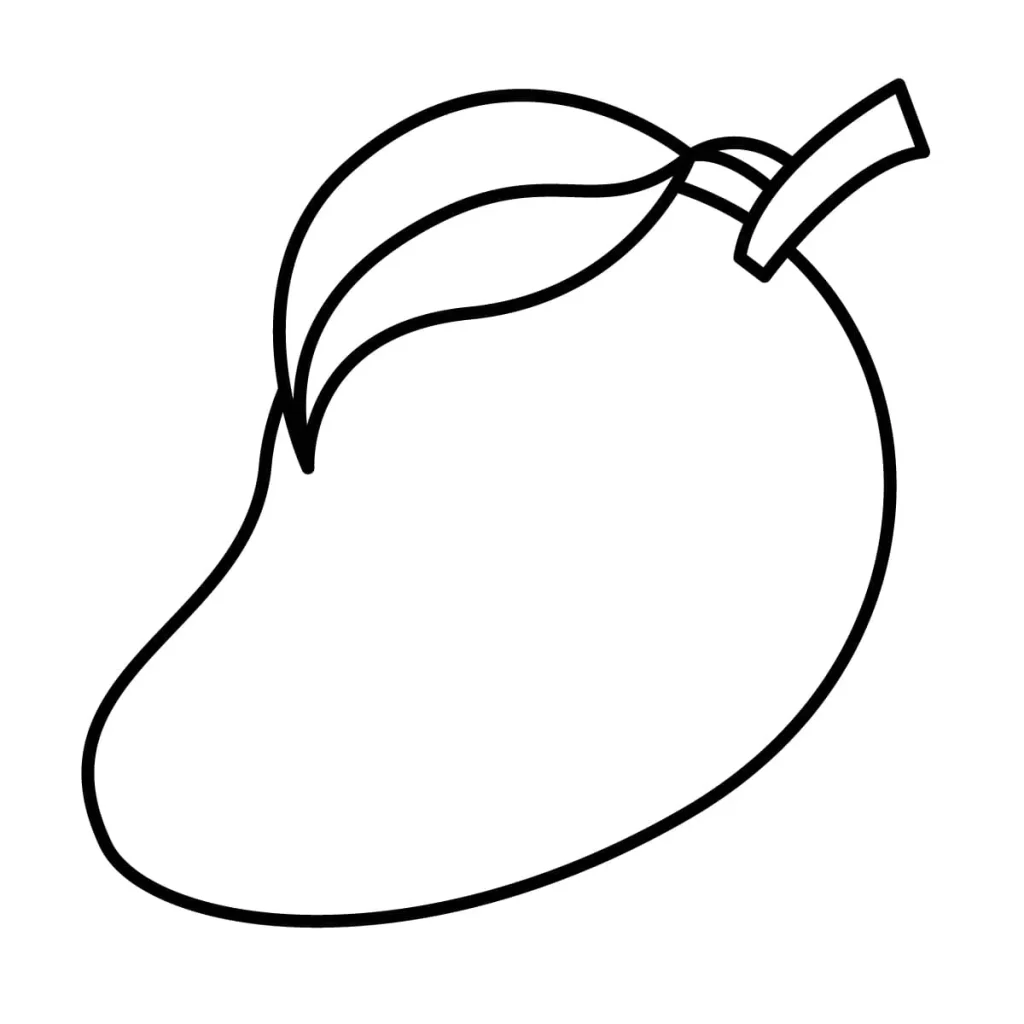 Mango coloring pages 9