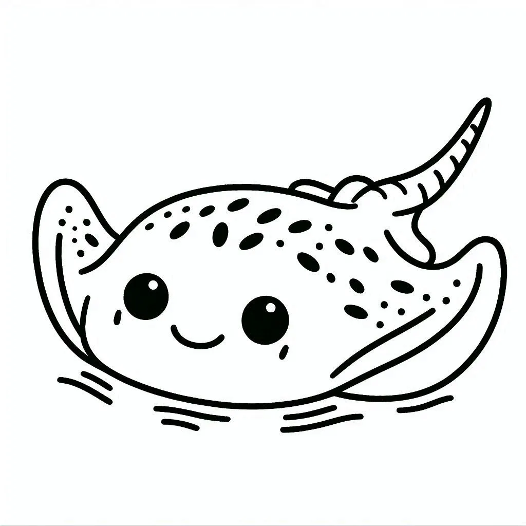 Dibujos para colorear e imprimir Manta Ray