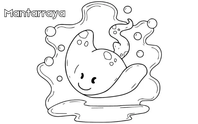 Dibujos para colorear e imprimir Manta Ray