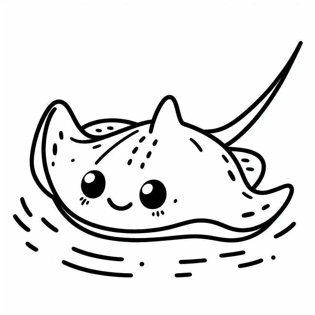 Dibujos para colorear e imprimir Manta Ray