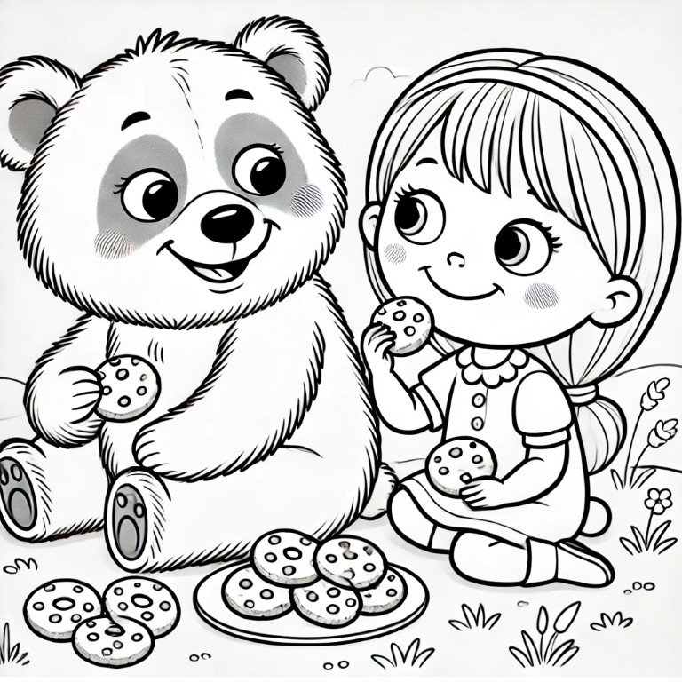 Dibujos para colorear e imprimir Masha And The Bear